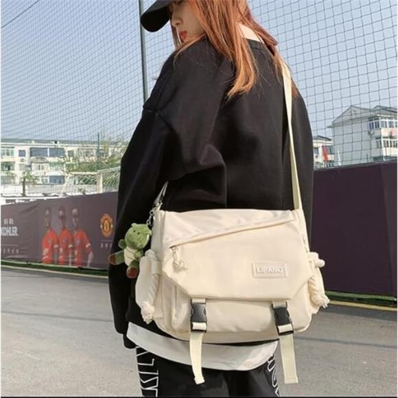 Cute Crossbody Bag Japanese Kawaii Messenger Bag Nylon Shoulder Bag for Women Me - Picture 6 of 7
